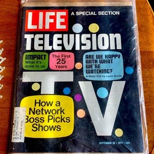 Life Magazine Sept 10, 1971. Television edition. Preserved condition. 69 pages.
